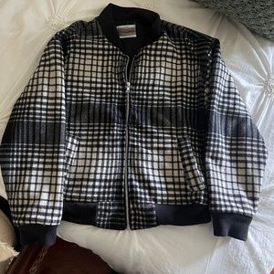 Urban Outfitters plaid bomber jacket